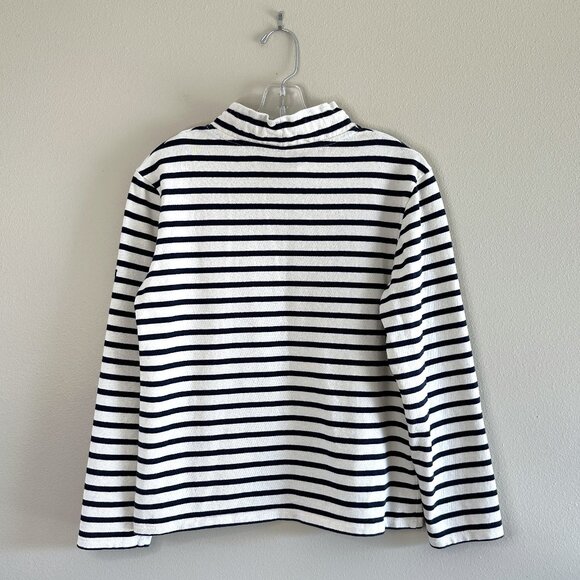 Saint James Blue and Cream Boxy Hoodie - Picture 8 of 9